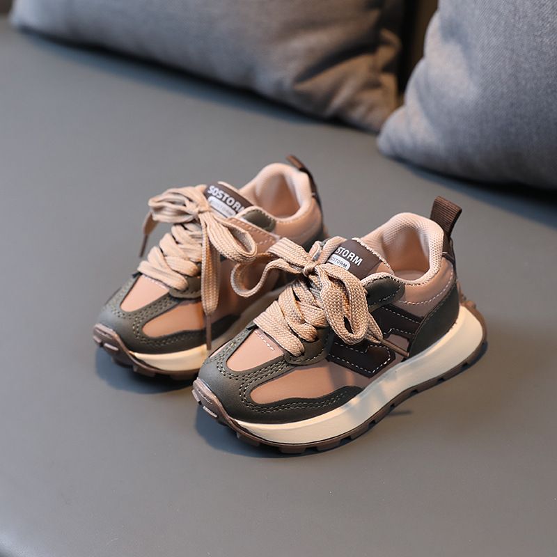 XUANMU Kids Boys Girls Fashion Sneakers Baby Toddler Little Kids Leather Trainers Children School Sport Shoes Child Soft Running Shoes X0011_voghion.com