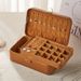 Vintage Leather Jewelry Box With Lock – Large Capacity 2-Tier Organizer For Earrings, Rings & Necklaces, Dustproof Multi-Compartment Storage Case_voghion.com