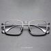 Japanese Retro Pure Titanium Eyeglasses For Myopia Men Ultra-light Square Frame Adjustable Number Of Discolored Myopia Glasses For Men_voghion.com