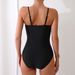 Frauen Einfarbig Badeanzug Sexy Backless Bikini Badeanzug Damen_voghion.com