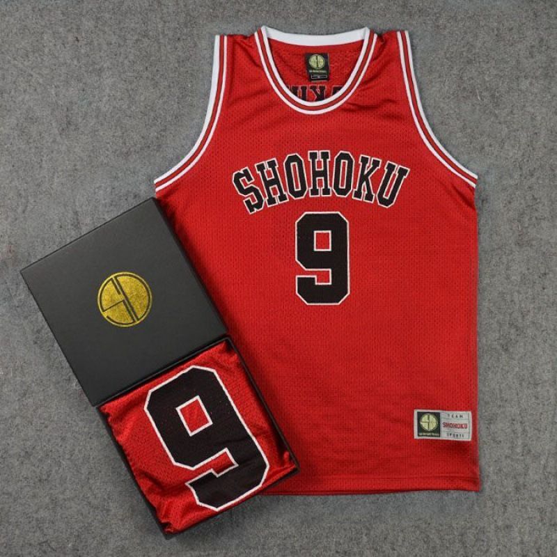 Training Wear Slam DUN Team Shohoku Hanamichi Sakuragi Uniform Basketball Vest Li Mu Ling_voghion.com