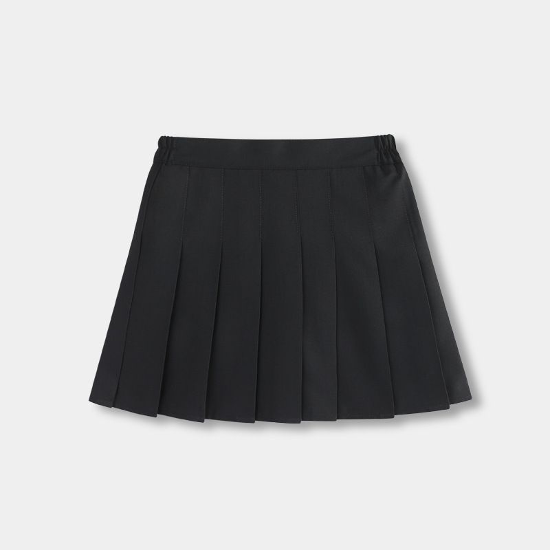 Jupe plissée mi-longue pour filles, style coréen, anti-exposition, polyvalente, style collégien, pour enfants, élèves du primaire, 2025_voghion.com