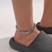 Men's Hot-Selling Simple Smooth Cuban Chain Personality Hip-Hop Style Exaggerated Jewelry Anklet_voghion.com
