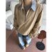 American Retro Lapel Coat Men's Contrasting Color Plaid Loose Tooling Jacket Top_voghion.com