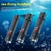 Linterna de buceo de alta potencia P70 - IPX8, interruptor magnético, resistente al agua, ideal para trabajo submarino, snorkel y pesca (haz focal, recargable, 5000 lúmenes)_voghion.com