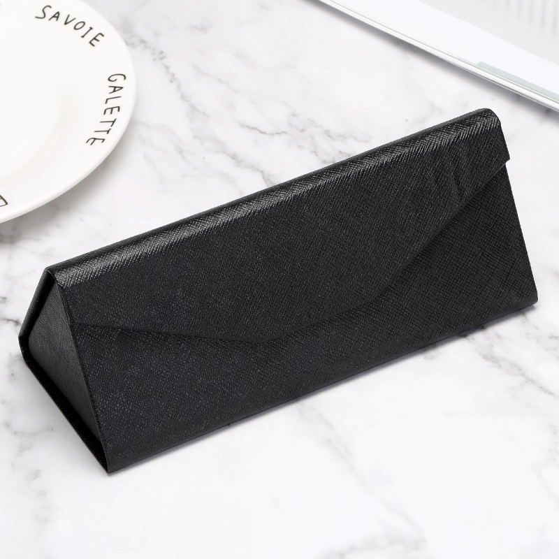 Unisex Folding triangle sunglasses Eyeglasses case Sunglasses Eyeglasses case Handmade eyeglasses case_voghion.com