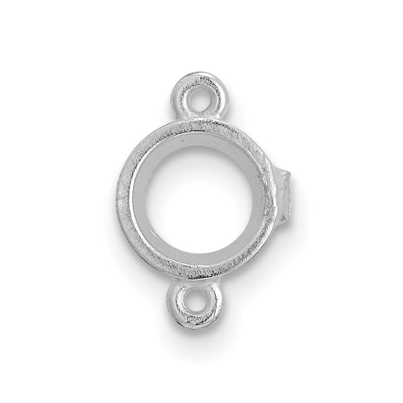 14kw Round Bezel Dangle 2.4mm Earring Component_voghion.com