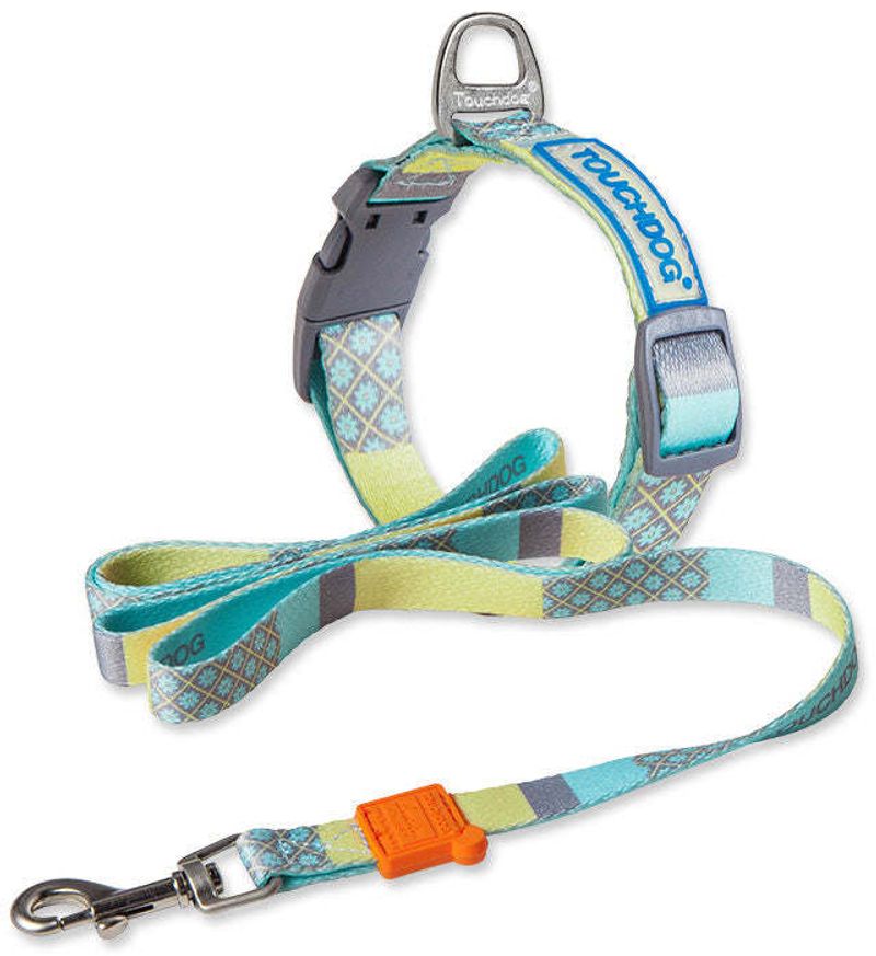 Touchdog 'Trendzy' 2-in-1 Matching Fashion Designer Printed Dog Leash and Collar_voghion.com