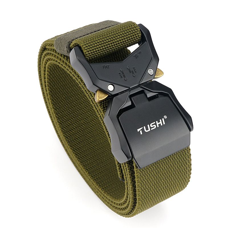 Men's Belts 3.8cm New Double Quick Release Aluminum Buckle Nylon Belt Men's Cobra Tactical Belt_voghion.com