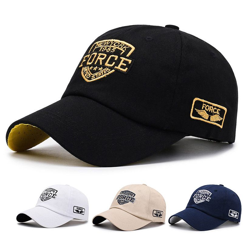2022 new men's baseball cap embroidered sun hat Korean version peaked cap sun hat hat outdoor fishing hat tide_voghion.com