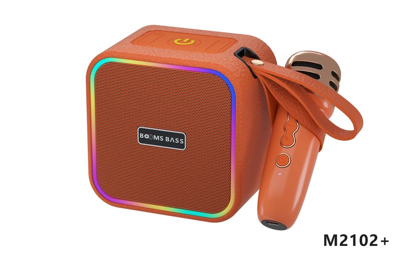 M2102 wireless Bluetooth card insertion mobile phone microphone K-song small speaker_voghion.com
