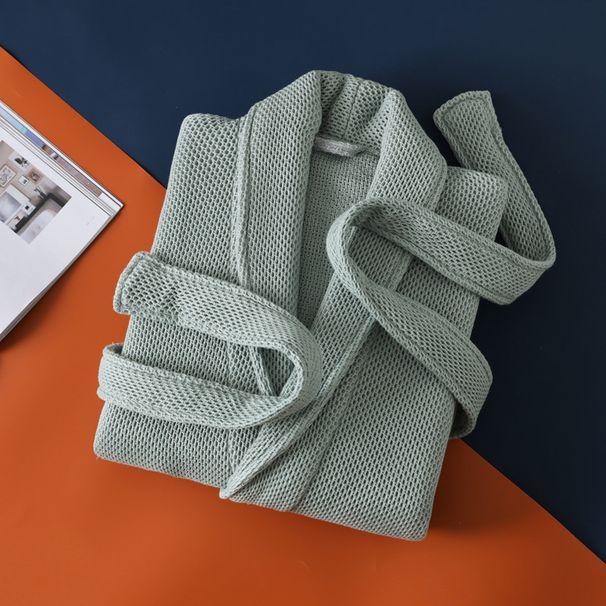 Βαμβακερή πετσέτα Υλικό Μπουρνούζι Φθινοπωρινό και Χειμώνα Παχύ βαμβακερό Μπουρνούζι Απορροφητικό Ανδρικό και Γυναικείο Ρούχα σπιτιού Νυχτικό_voghion.com