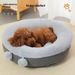 Cuib universal rotund, îngroșat, pentru patru anotimpuri, pentru animale de companie, pentru câini și pisici, cald, de iarnă, cu deschidere ușoară_voghion.com