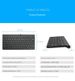 Mini USB Chocolate Industrial Wireless Keyboard_voghion.com