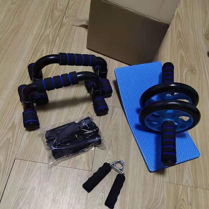 Abdominal Wheel Four Piece Set Comprehensive Indoor Home Fitness For Men And Women Multifunctional Fitness Equipment Combination Training Set_voghion.com