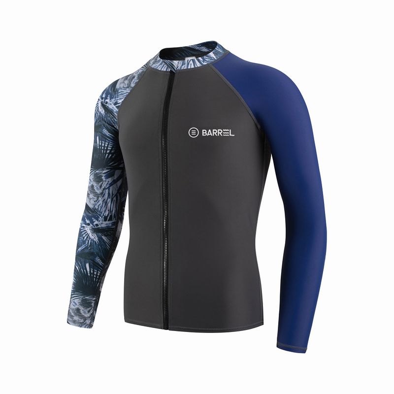 Korean Swimwear Men's Diving Quick-Dry Sleeve Long Pants Sun Protection Jellyfish Surfing Suit Hot Spring Vacation_voghion.com