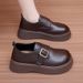 2025 Spring And Autumn Slip-On Loafers Versatile Thick-Soled Single Soft Sole Comfortable Women's Shoes_voghion.com