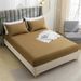 Drap de lit brossé de couleur unie, housse de matelas une pièce, housse de protection antidérapante Simmons, 1 pièce_voghion.com