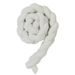 Protector de cuna trenzado nórdico: almohada de cuerda de 3 hilos tejida a mano para una decoración infantil segura y elegante._voghion.com