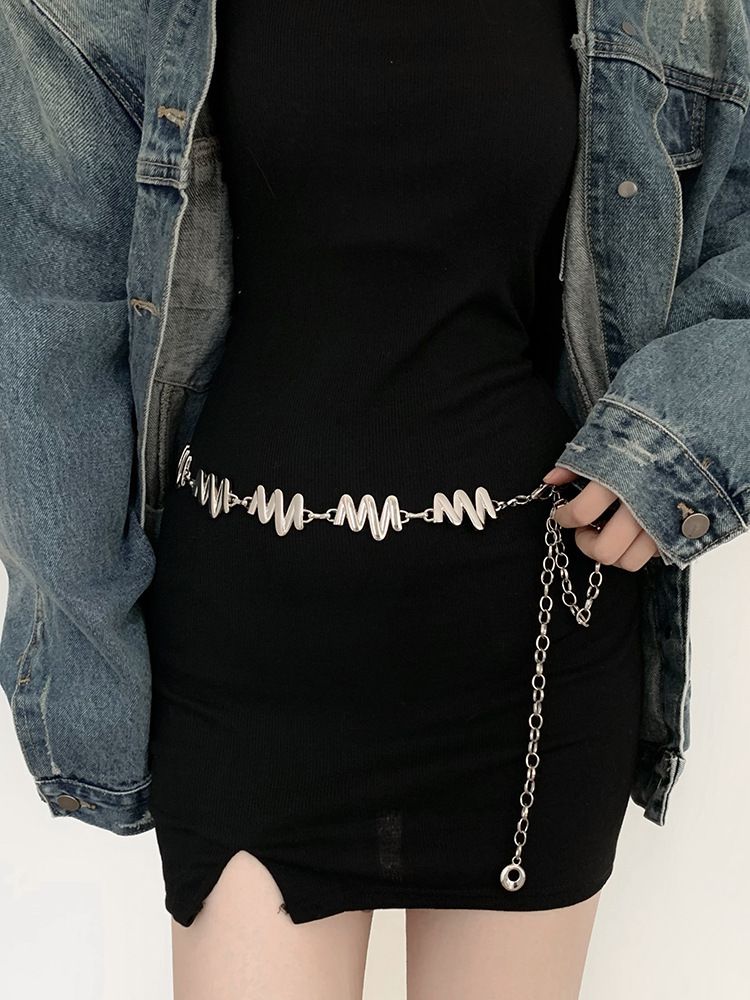 Sommer Y2k Metall Taille Kette Weibliche Nischen Design Böhmische Kette Ethno Stil Gürtel Zubehör_voghion.com