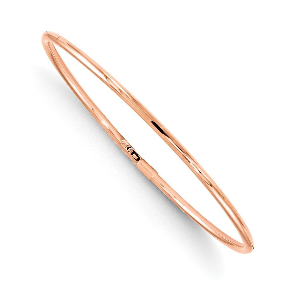 10K Rose Gold Slip-On Bangle_voghion.com