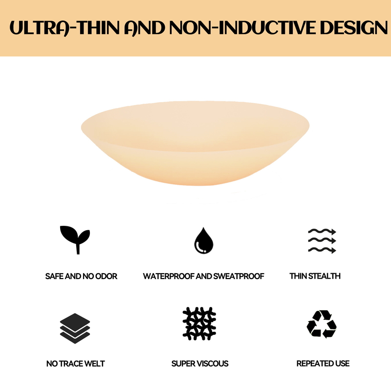 Patch de silicone EELHOE, ponto antirreflexo anticonversão, sem costura respirável, patch de peito franzido e puxado_voghion.com