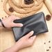 Herren-Clutch aus echtem Leder – große Business-Handtasche aus weichem Kalbsleder mit wasserdichtem und langlebigem Design für den täglichen Gebrauch_voghion.com