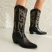 Embroidered Plus Size Western Cowboy Autumn Winter Thick High Heel Square Toe Mid-Calf Riding Martin Boots_voghion.com