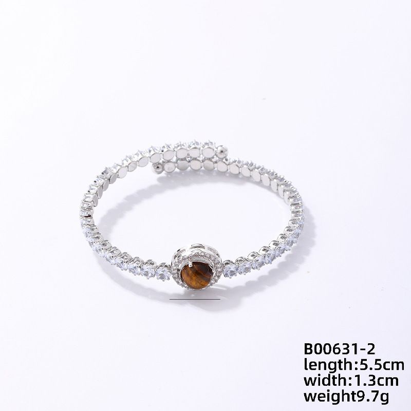 Braccialetti con ciondoli, braccialetti con zirconi multicolore, per donne, celebrità di Internet, stile freddo, temperamento, nuovi gioielli di alta gamma_voghion.com