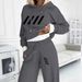 "Korean Style Hoodie & Jogger Set – Women's Casual Two-Piece Outfit In Light & Dark Gray, S-XXL"_voghion.com