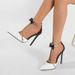 Liyke Fashion Design Bowknot Knöchelriemen Damen Pumps Sexy Spitzschuh Stripper High Heels Hochzeitsbankett Schuhe Sandalen_voghion.com