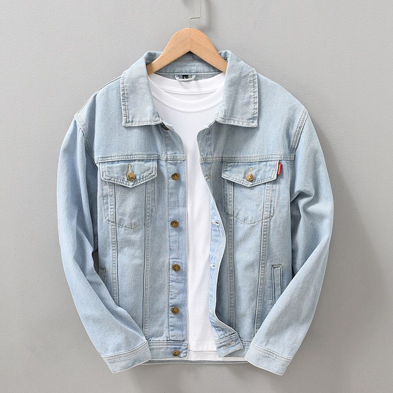 Men's Clothing Heavyweight Denim Jacket For Men Spring And Autumn Loose Trendy Brand Handsome Japanese Workwear Jacket_voghion.com