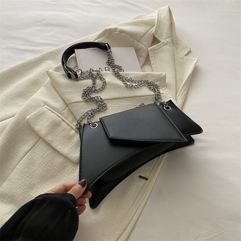 Borsa a tracolla con catena alla moda, piccola borsa da donna, monospalla, borsa da ascella, piccola borsa quadrata alla moda, borsa a tracolla_voghion.com
