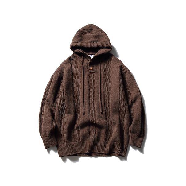 Nanxia Disguise Autumn New Solid Color Drawstring Hooded Sweater Lazy Casual Loose Sweatshirt For Men_voghion.com