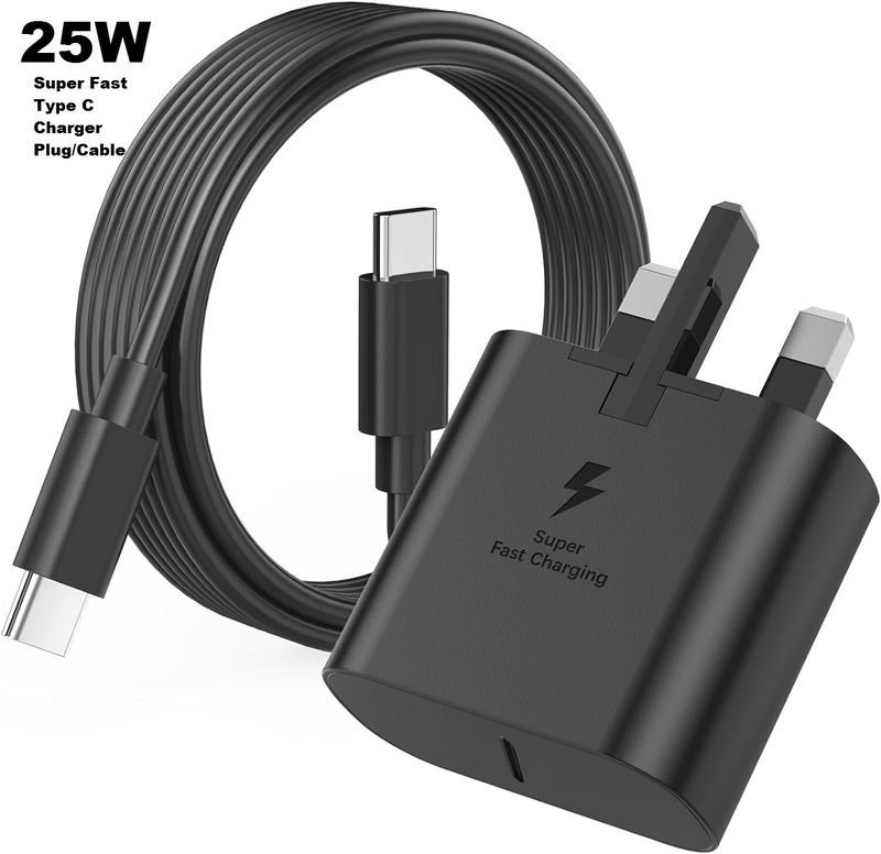 Superschneller 25-W-Ladestecker/Kabel Typ C für Samsung Galaxy S21 Ultra, S21, S21FE_voghion.com