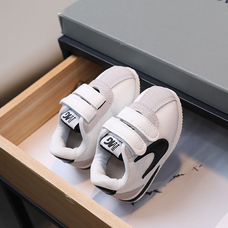 Korean Version Of Velcro Walking Children's Sports Shoes, Spring And Autumn Versions Girls, White Boys, Forrest Gump_voghion.com