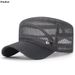 Menn Snapbacks Dame Vintage Mesh Flat Top Solhatt Sommer Utendørs Sykling Visir Fritid Sport Ensfarget Militær_voghion.com