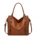 2025New Women's European And American Handheld Tote Bag Soft Leather Large Capacity Single Shoulder_voghion.com