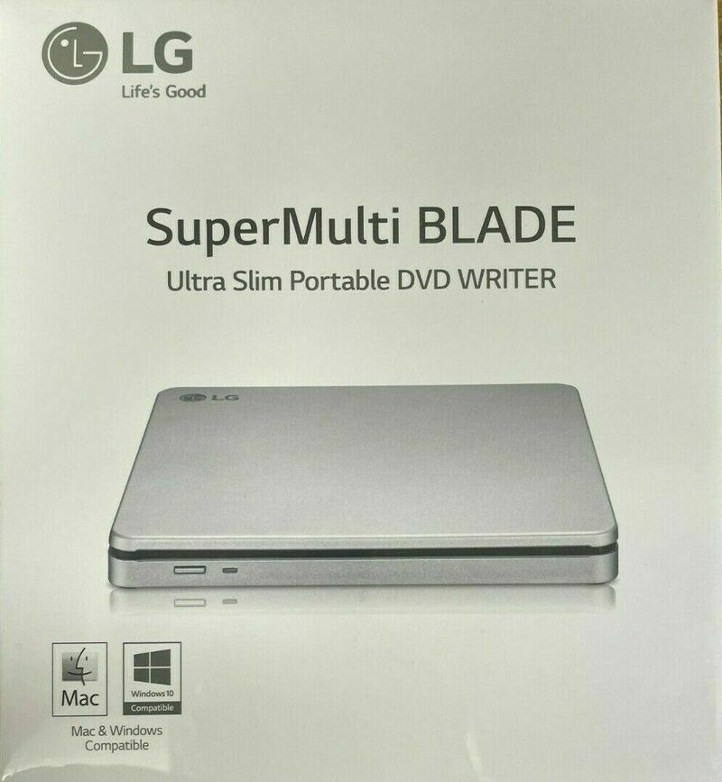 LG Super Multi Blade Ultra Slim Portable DVD Writer AP70NS50;  8x Portable DVD Rewriter with M-DISC™_voghion.com
