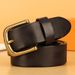 Thickened For Men Genuine Leather Pin Pure Cowhide Copper Buckle Handmade Vintage Distressed Extended Work Belt Soft And_voghion.com