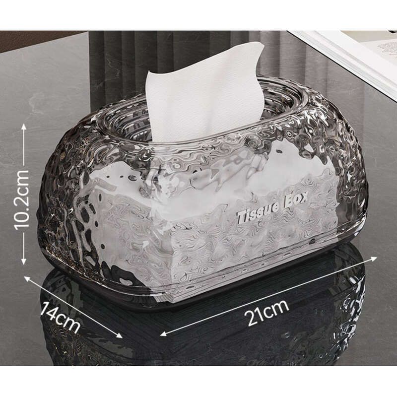 Caixa de guardanapos de tecido de estilo luxuoso e leve para sala de estar, caixa de papel de mesa criativa para pia de quarto de alta qualidade_voghion.com