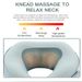 Shiatsu kakla masāžas elektriskais U formas spilvens 6D apsildāms dziļo audu mīcīšanas līdzeklis, kas lieliski piemērots sāpēm Riet mājas birojā,_voghion.com