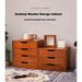 Desktop Drawer Style Small Storage Cabinet, Wooden Cosmetics And Miscellaneous Items Box_voghion.com
