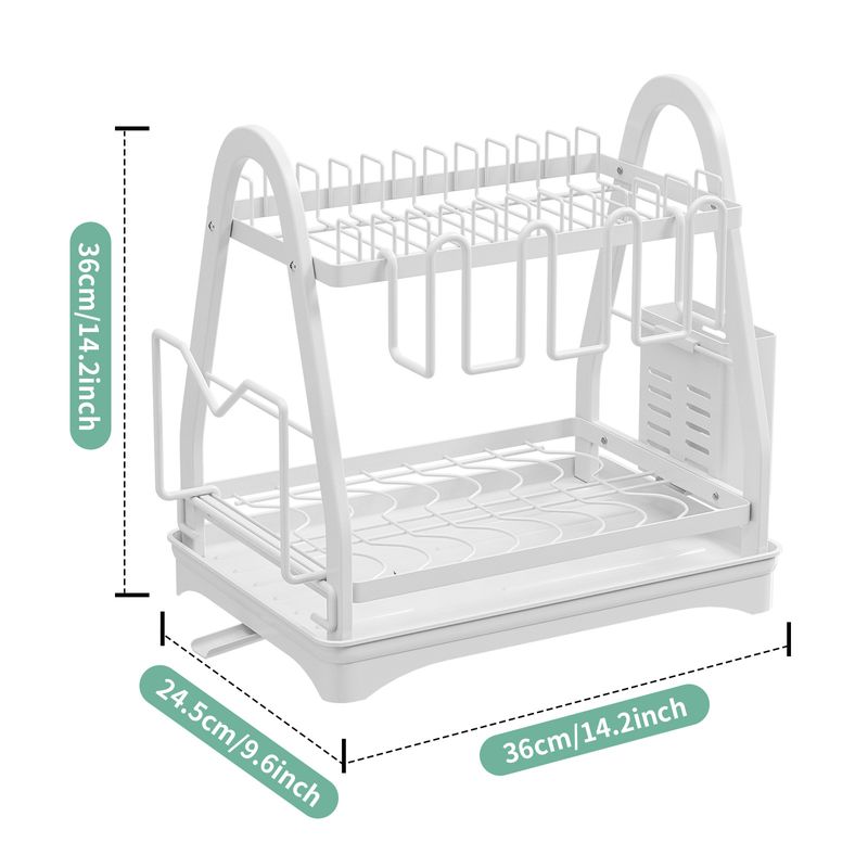 Bowl And Dish Storage Rack Kitchen Storage Rack Multi-Functional Bowl And Chopsticks Draining Rack Household Table Storage Rack_voghion.com