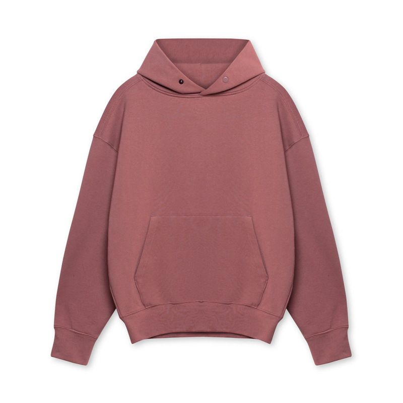 Schwerer Kapuzenpullover für Herren – Übergroße Passform, Design mit überschnittenen Schultern, Baumwollmischgewebe für Fitnessstudio, Laufen und Freizeit_voghion.com