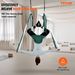 VEVOR Aerial Yoga Swing Set, 2.7 Yards Yoga Hammock Hanging Swing Aerial Sling Inversion Fly Kit Trapeze Inversion Equipment With Ceiling Mount Accessories, Max 661.38 Lbs Load Capacity, Green/White_voghion.com