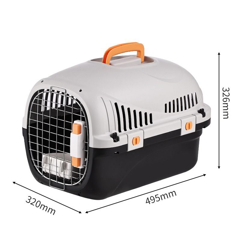 Airline box pets, portable outdoor use, foldable, enlarged, breathable, suitable for cats, large size with urine_voghion.com