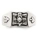 Sterling Silver Antiqued Masonic Ring_voghion.com