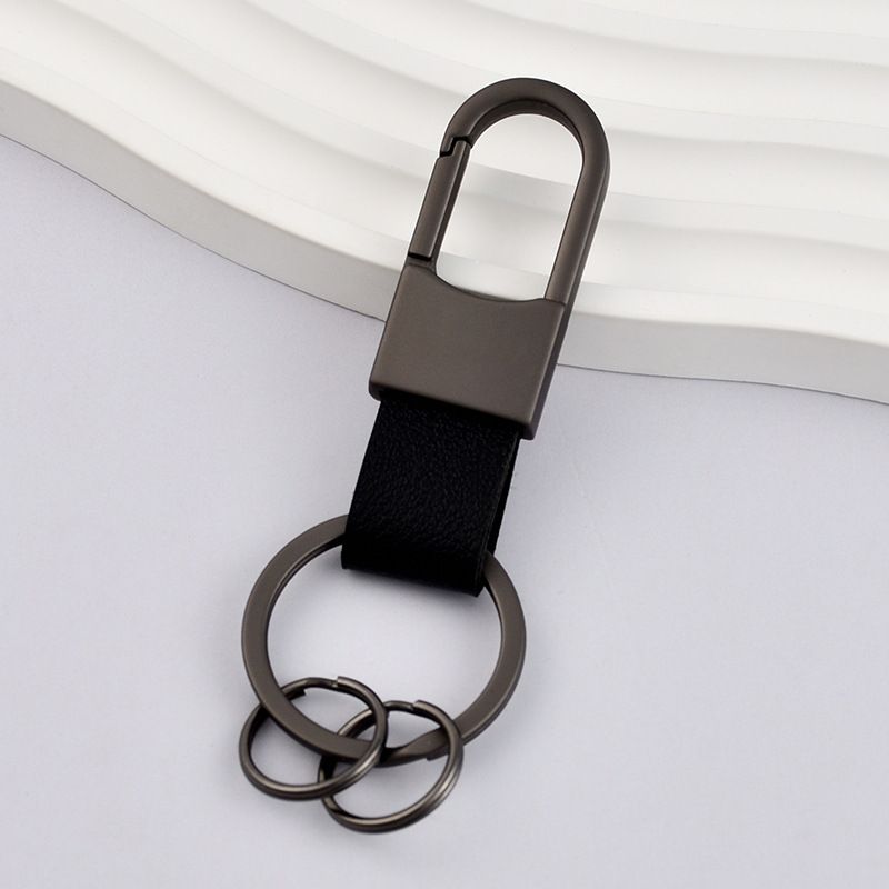 Portachiavi in pelle semplice, personalità, moda, da uomo, da appendere alla vita, portachiavi per auto, per riporre oggetti in casa, anti-smarrimento, con fibbia a forma di U._voghion.com