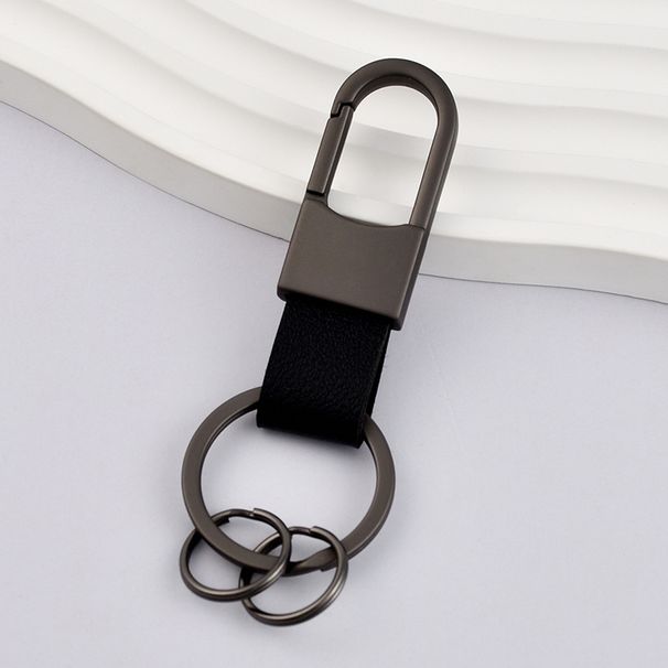 Portachiavi in pelle semplice, personalità, moda, da uomo, da appendere alla vita, portachiavi per auto, per riporre oggetti in casa, anti-smarrimento, con fibbia a forma di U._voghion.com